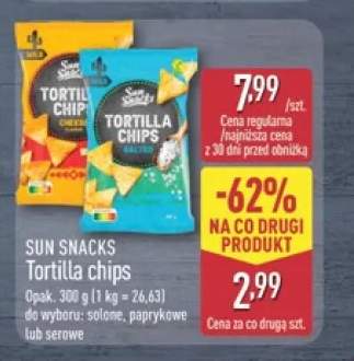 Tortilla chips solone Sun Snacks +2 warianty