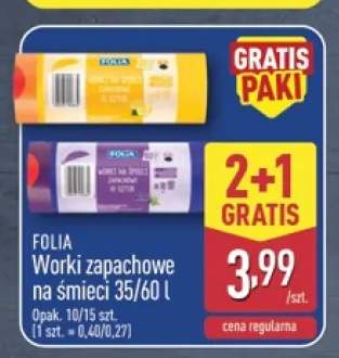 Worki zapachowe na śmieci Folia 35 l +1 wariant
