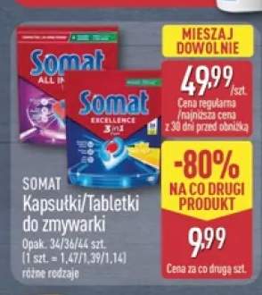 Kapsułki do zmywarki Somat Excellence +1 wariant