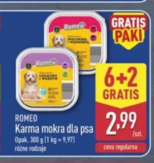 Karma mokra dla psa Romeo cielęcina i warzywa