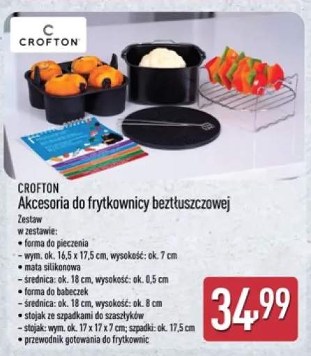 Zestaw akcesoriów do frytkownicy beztłuszczowej Crofton