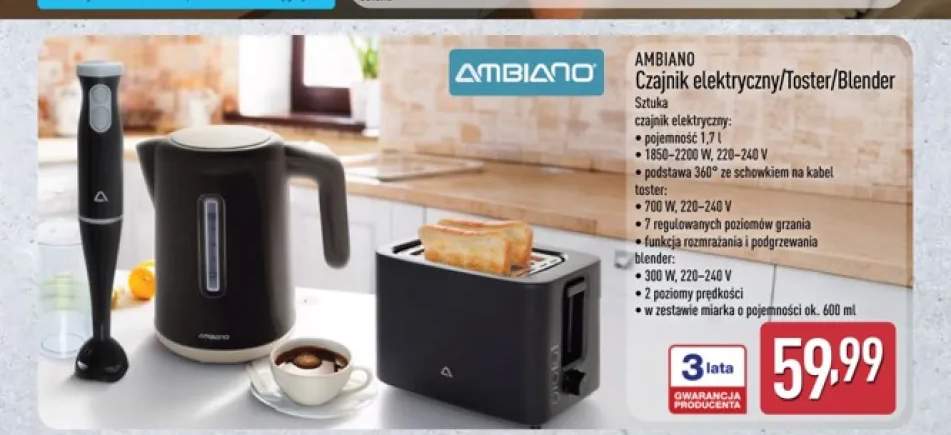 Czajnik elektryczny Ambiano +1 wariant