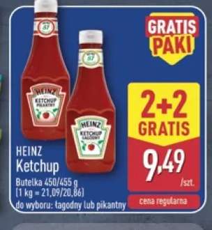 Ketchup łagodny Heinz +1 wariant