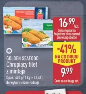 Chrupiący filet z mintaja z pomidorami i mozzarellą Golden Seafood +1 wariant