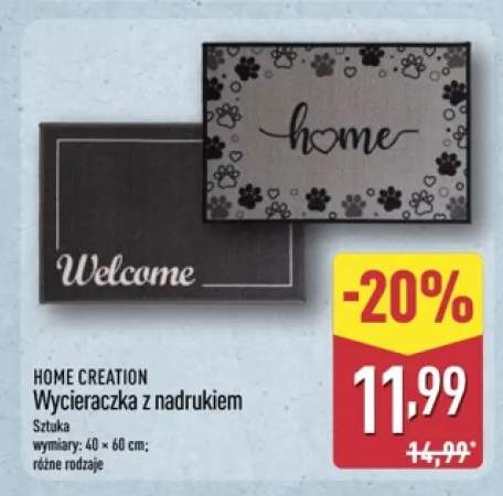 Wycieraczka z nadrukiem HOME CREATION