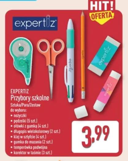 Przybory szkolne nożyczki Expertiz +5 wariantów