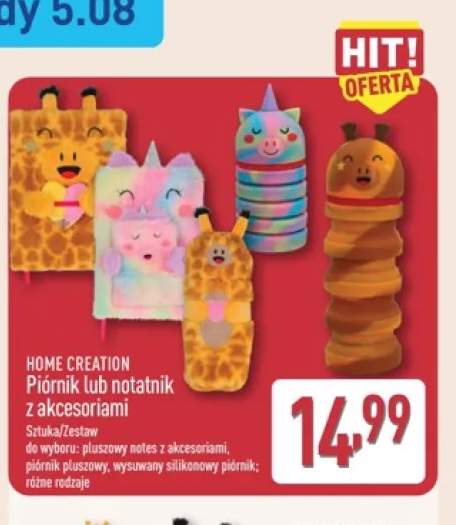 Notes pluszowy z akcesoriami HOME CREATION +2 warianty