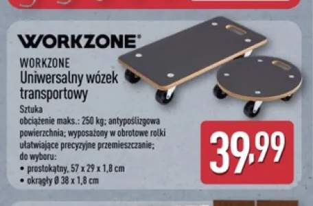 Uniwersalny wózek transportowy prostokątny Workzone +1 wariant