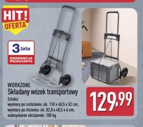 Składany wózek transportowy Workzone
