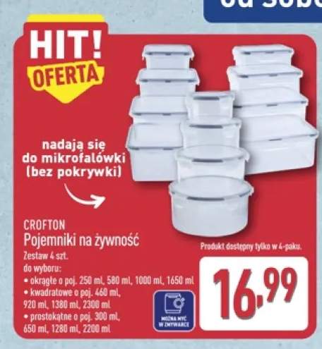 Pojemniki na żywność Crofton