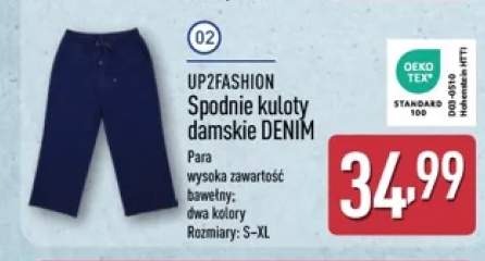 Spodnie kuloty damskie DENIM UP2FASHION