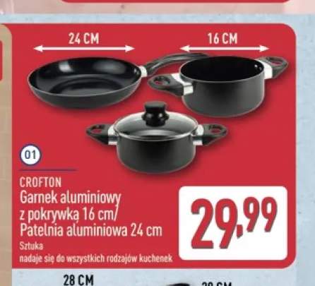 Patelnia aluminiowa Crofton 24 cm