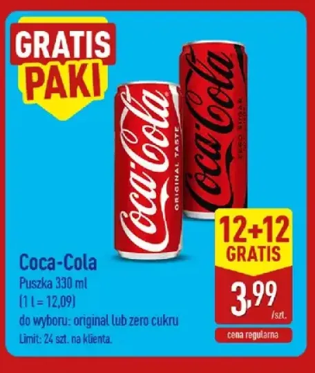 Napój gazowany Coca-Cola Original Taste
