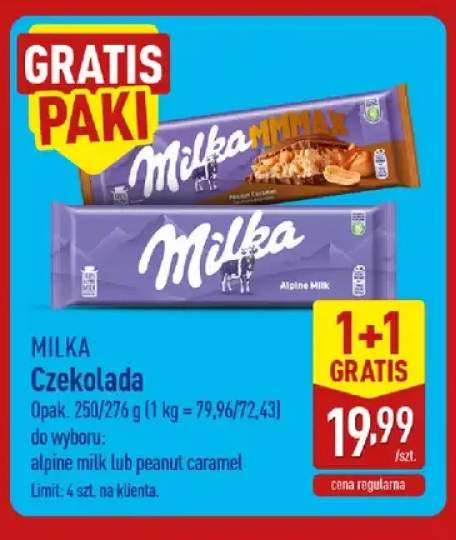 Czekolada Milka Alpine Milk +1 wariant