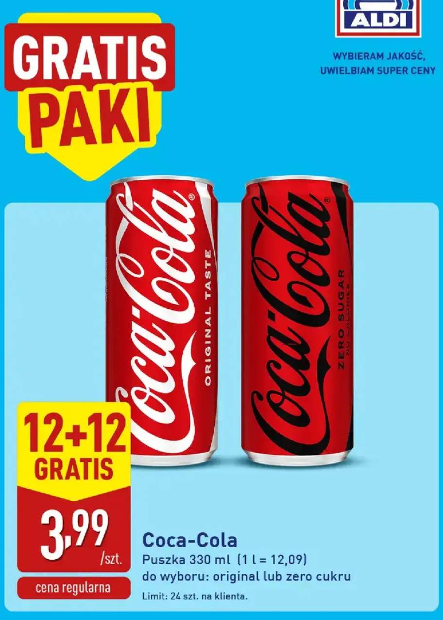 Napój gazowany Coca-Cola Original Taste +1 wariant