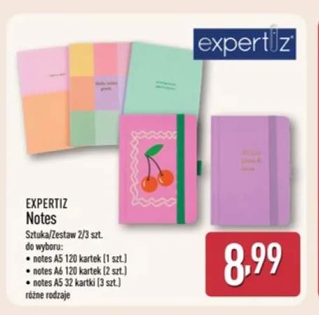 Notes A5 32 kartki Expertiz 3-pak +1 wariant