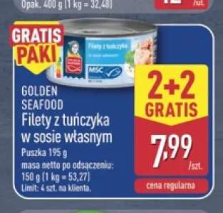 Filety z tuńczyka w sosie własnym Golden Seafood