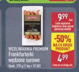 Frankfurterki wędzone surowe Wedliniarnia Premium