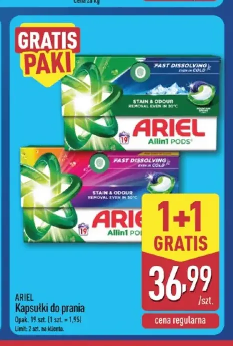 Kapsułki do prania Ariel Allin1 Pods Color +1 wariant