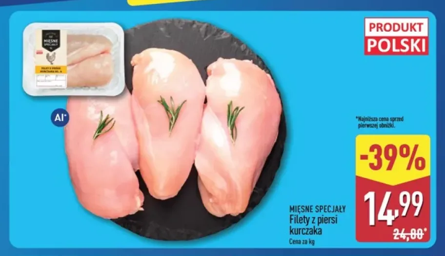 Filety z piersi kurczaka Mięsne Specjały