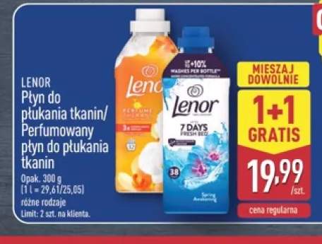 Perfumowany płyn do płukania tkanin Lenor 7 Days Fresh Bed +1 wariant