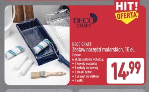 zestaw narzędzi malarskich