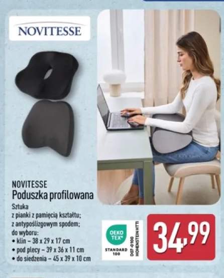 Poduszka profilowana pod plecy Novitesse +2 warianty