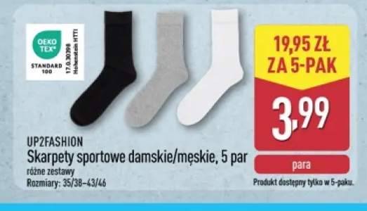 Skarpety sportowe męskie 5-pak UP2FASHION +1 wariant