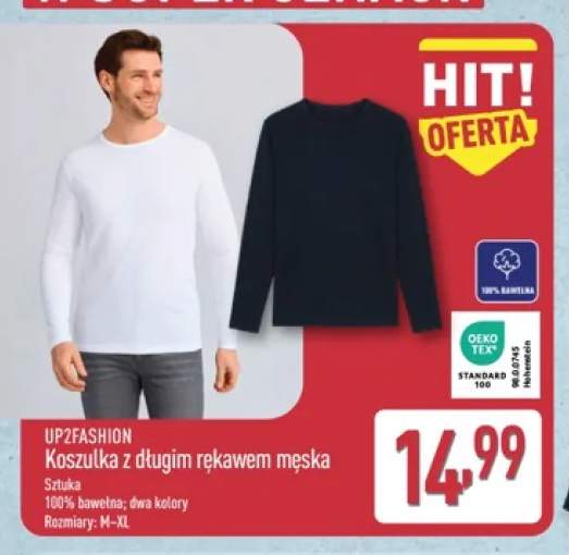 Koszulka z długim rękawem męska UP2FASHION
