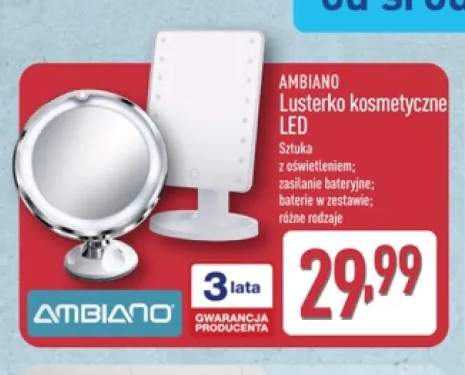 Lusterko kosmetyczne LED Ambiano