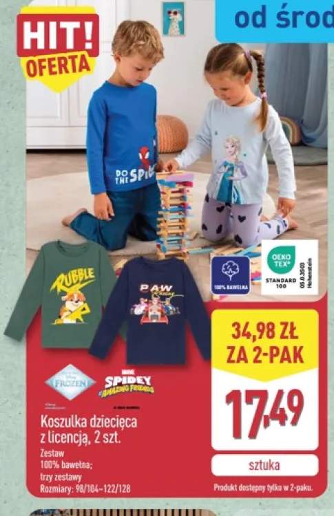 Koszulka dziecięca z licencją 2-pak