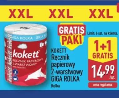 Ręcznik papierowy 2-warstwowy Kokett Giga Rolka