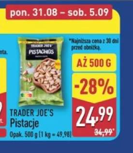Pistacje Trader Joe's