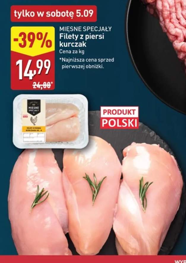 Filety z piersi kurczaka Mięsne Specjały