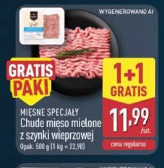 Chude mięso mielone z szynki wieprzowej Mięsne Specjały