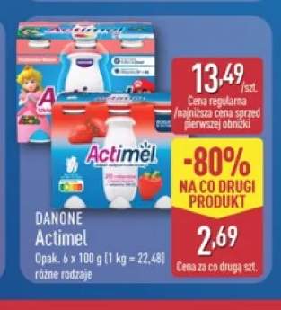 Napój jogurtowy Actimel Truskawka 6-pak +2 warianty