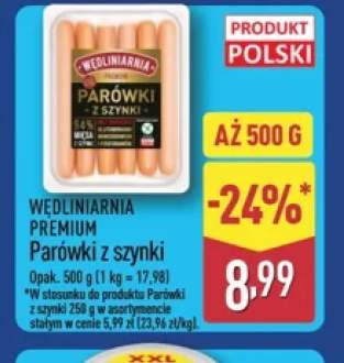 Parówki z szynki Wędliniarnia Premium