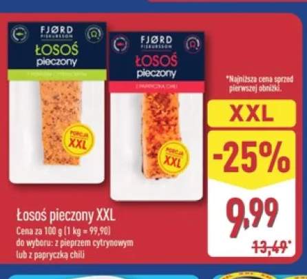 Łosoś pieczony z papryczką chili XXL Fjørd Fiskurssøn +1 wariant