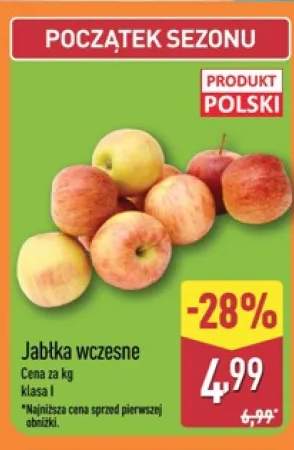 Jabłka wczesne polskie