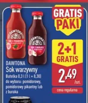 Sok warzywny pomidorowy Dawtona +2 warianty