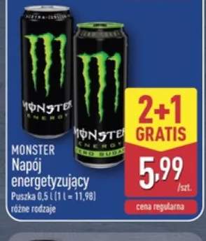 Napój energetyzujący Monster Energy +1 wariant