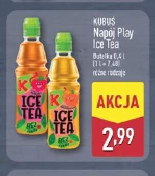 Napój Play Ice Tea Kubuś malina +1 wariant
