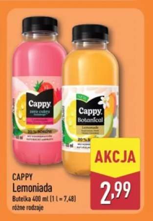 Lemoniada Cappy cytryna i truskawka zero cukru +1 wariant