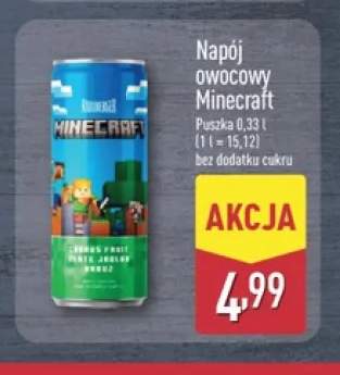 Napój owocowy Minecraft bez dodatku cukru