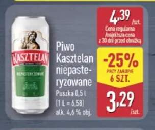 Piwo Kasztelan niepasteryzowane
