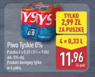 Piwo bezalkoholowe Tyskie 4-pak