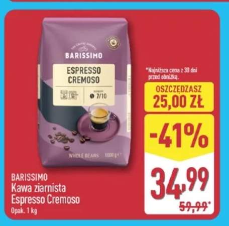 Kawa ziarnista Barissimo Espresso Cremoso