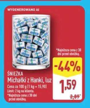 Cukierki Michałki z Hanki Śnieżka luz