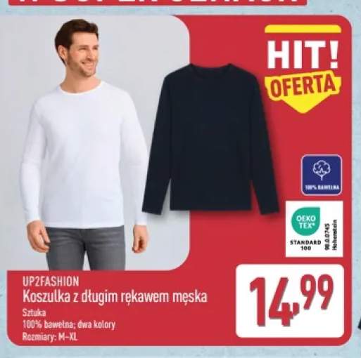 Koszulka z długim rękawem męska UP2FASHION