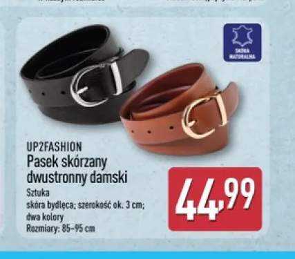 Pasek skórzany dwustronny damski UP2FASHION